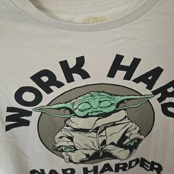 Star Wars Work Hard Nap Harder Graphic T-Shirt - Picture 5 of 7